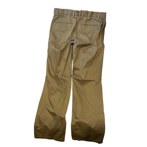 Dockers Straight Fit Tan Flat Front Chinos Mens 32x32 - Picture 2 of 4